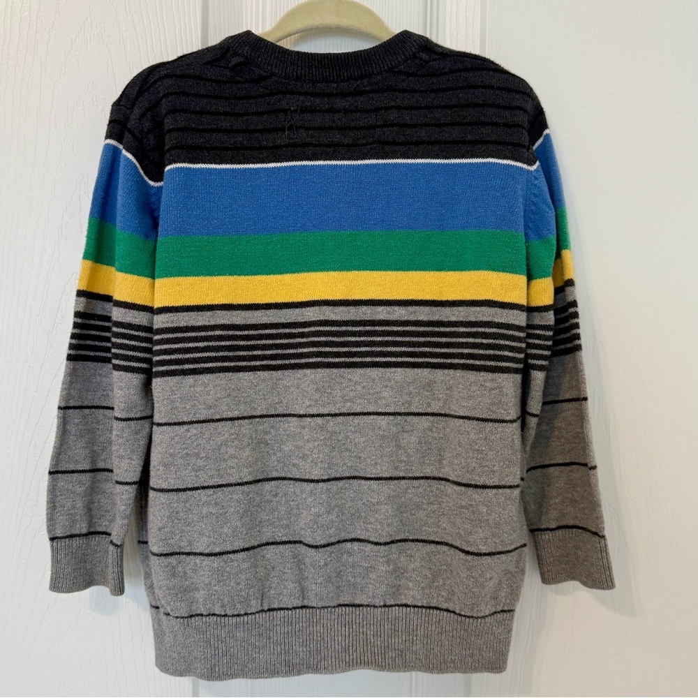 Billabong Boy’s Crewneck Sweater in Black, Blue, Green, Yellow, and Gray.  3T